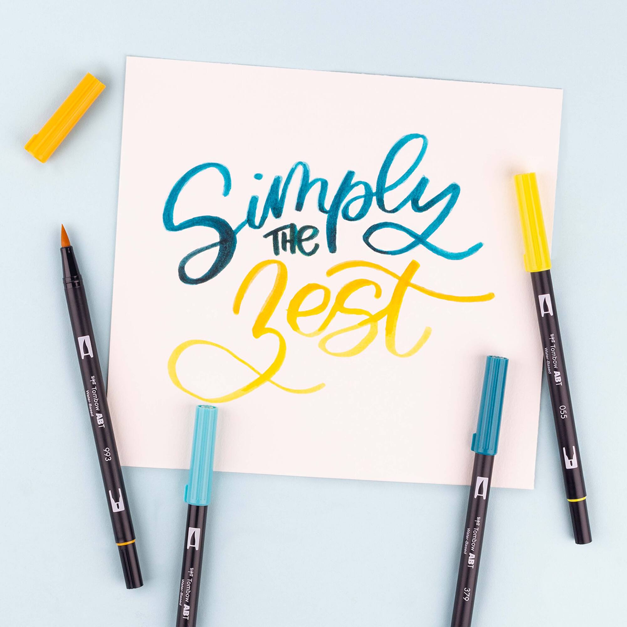 Tombow Lemon Squeezy Dual Brush Pen Set